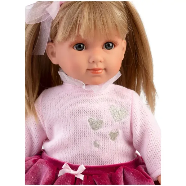 Llorens: Bambola Elena di 35 cm con gonna rossa immagine 3