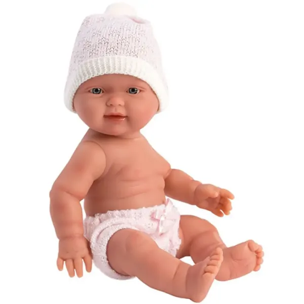Llorens: Bambola bebita di 26 cm con lettino per bambina immagine 2