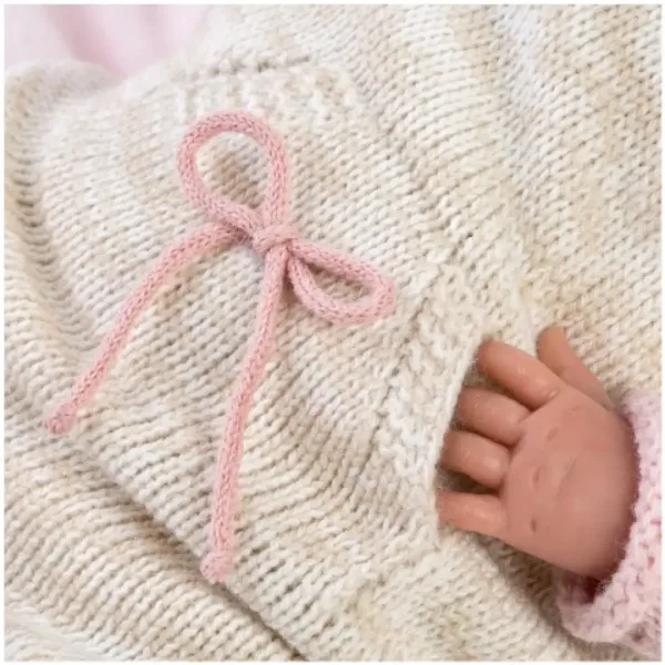 Llorens: Bambola neonato realistico edizione limitata Reborn con abito con pon pon 42 cm immagine 4