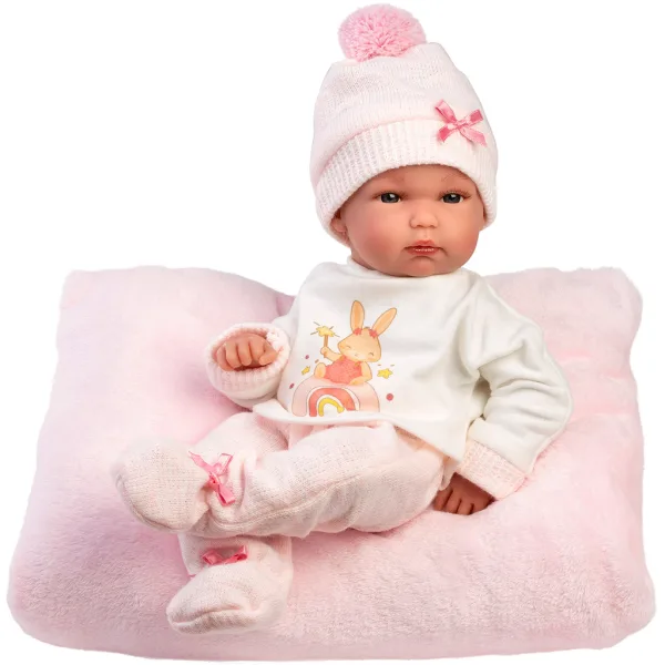 Llorens: Bimba, bambola appena nata di 35 cm con cuscino immagine 2