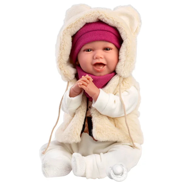 Llorens: Mimi, bambola piangente da 42 cm in set Love Bear con orsacchiotto immagine 3