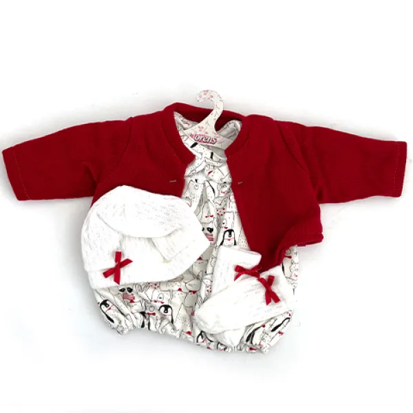 Llorens: Set di vestiti per bambola con pantaloni con orsetto e coniglietto per bambole di 43 cm immagine 4