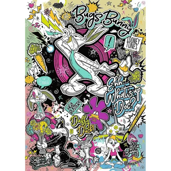 Looney Tunes puzzle premium plus da 1000 pezzi - Trefl immagine 2