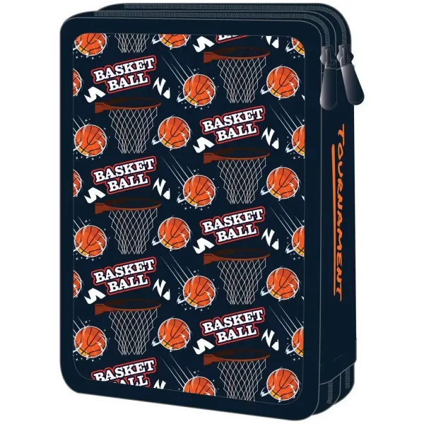 Luna: Astuccio a 2 scomparti Must Team Basket completo, con motivo di pallacanestro immagine 2