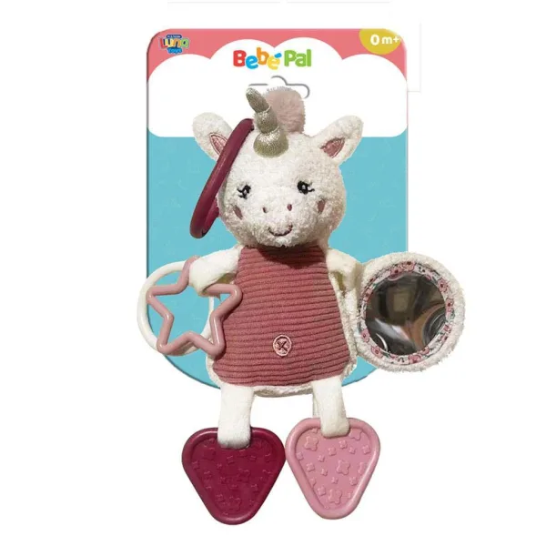 Luna: Bebè Pal - Unicorno peluche per bebè con massaggiagengive immagine 1