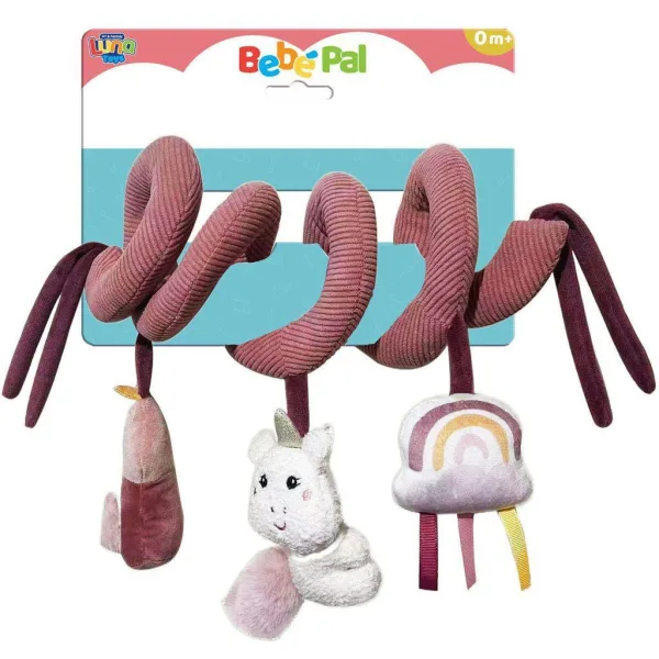 Luna: Bebé Pal - Unicorno di peluche a spirale per neonati immagine 1