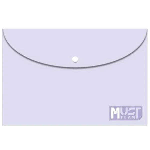 Luna: Cartella portadocumenti in plastica color lilla pastello, formato A4 immagine 1