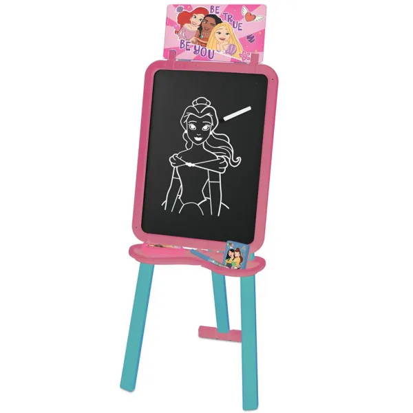 Luna: Lavagna da disegno 2 in 1 con principesse Disney, 56x42x6 cm immagine 2