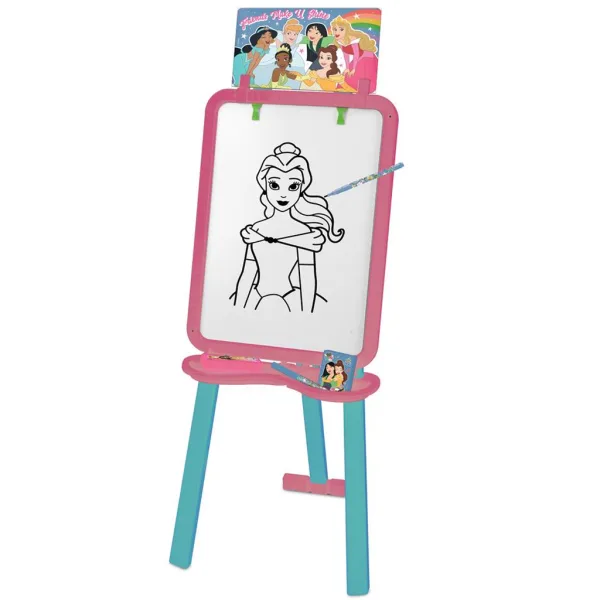 Luna: Lavagna da disegno 2 in 1 con principesse Disney, 56x42x6 cm immagine 3