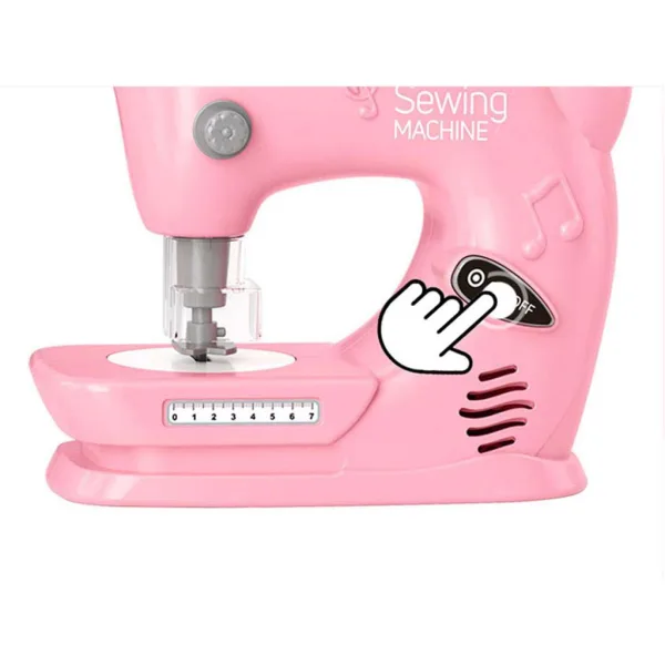 Luna: Macchina da cucire rosa Happy Family con luce e suoni immagine 3