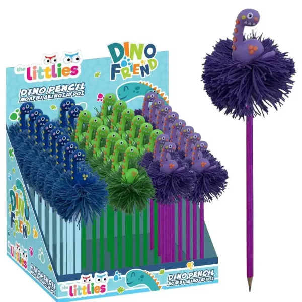 Luna: Matita con pom-pom a tema dinosauro in diversi colori 1 pezzo immagine 1