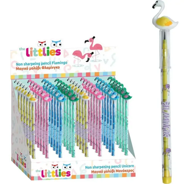 Luna: Matita meccanica The Littlies con fenicottero, assortita – 1 pz immagine 1