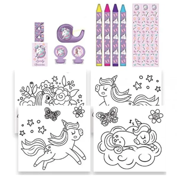 Luna: Must Team set di 12 album da colorare unicorno immagine 2