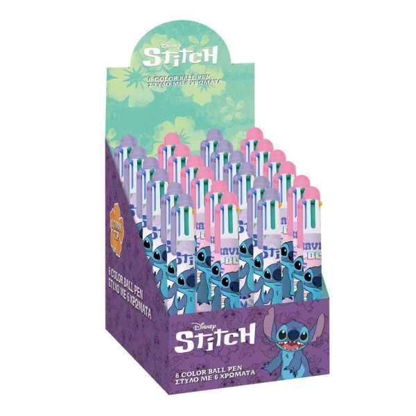 Luna: Penna a sfera Disney Stitch 6 colori assortiti 1 pezzo immagine 1