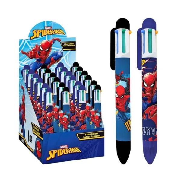 Luna: Penna a sfera Spider-Man a 6 colori, assortita, 1 pezzo immagine 1