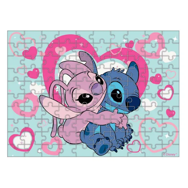 Luna: Puzzle da 100 pezzi Glow-in-the-Dark Disney Stitch immagine 2