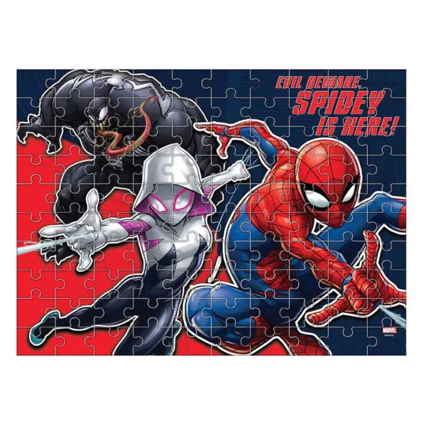 Luna: Puzzle da 100 pezzi di Spider-Man Marvel che si illumina al buio immagine 2
