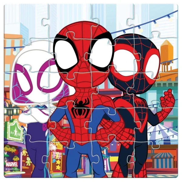 Luna: Puzzle magnetico 3x20 pezzi con Spidey e i suoi amici immagine 4