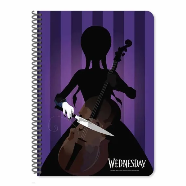 Luna: Quaderno a spirale a righe Wednesday A/4 60 pagine in due varianti 1 pezzo immagine 3