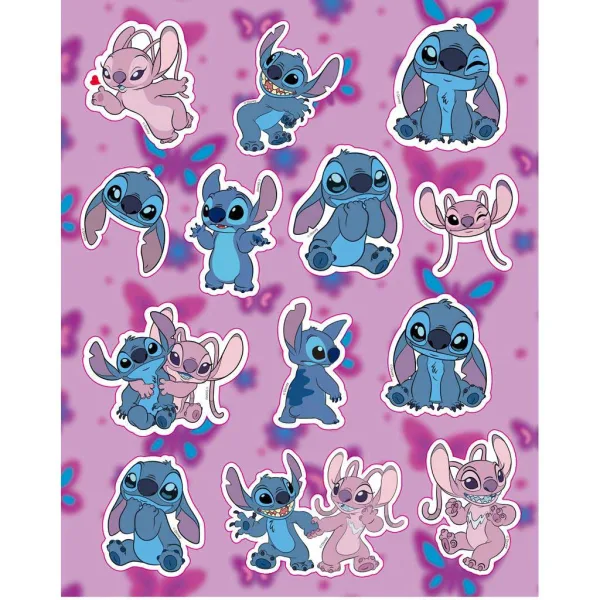 Luna: Set artistico Disney Stitch da colorare con 6 pennarelli e adesivi immagine 2