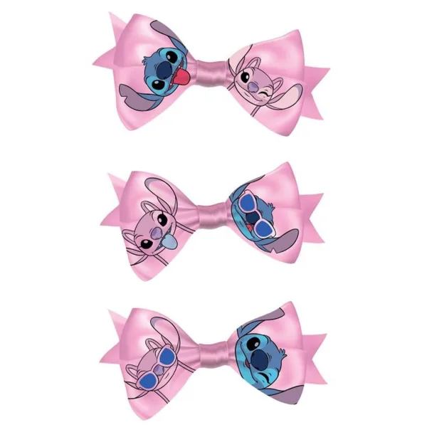 Luna: Set di 3 fermagli per capelli con fiocco di Lilo & Stitch immagine 2