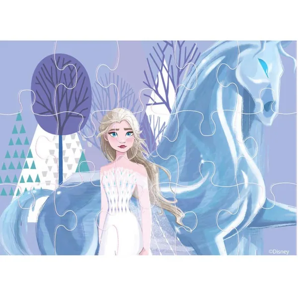 Luna: Set di puzzle 4 in 1 Frozen immagine 3