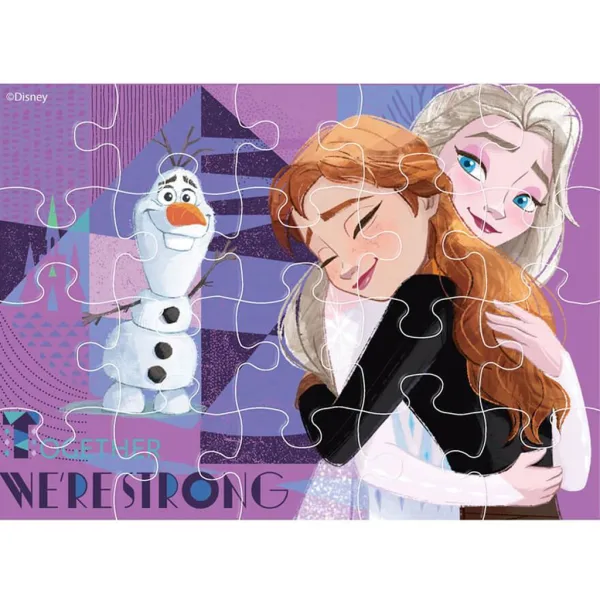 Luna: Set di puzzle 4 in 1 Frozen immagine 4