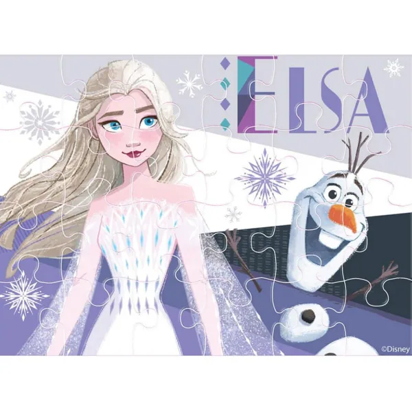 Luna: Set di puzzle 4 in 1 Frozen immagine 5