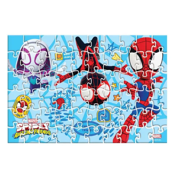 Luna: Spidey 2 in 1 puzzle da 60 pezzi e figura di Spidey immagine 2