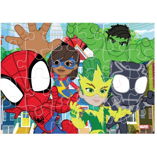 Luna: Spidey 4 in 1 puzzle da 12-15-20-24 pezzi immagine 5