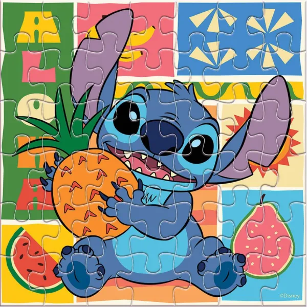 Luna: Stitch puzzle da 42 pezzi da colorare immagine 2
