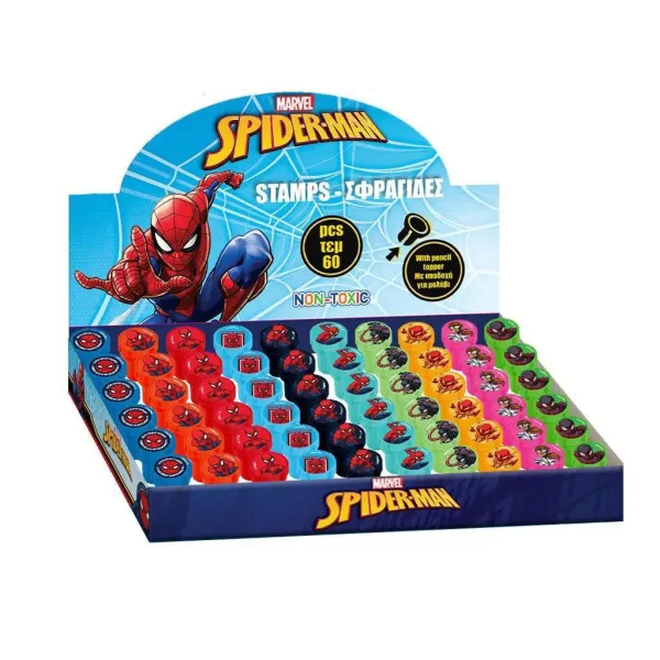 Luna: Timbro con testa di matita colorata di Spider-Man, disponibile in diverse varianti, 1 pezzo immagine 1