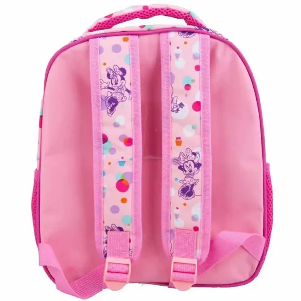 Luna: Zaino scolastico a due scomparti arrotondato di Minnie Mouse 27x10x31cm immagine 2