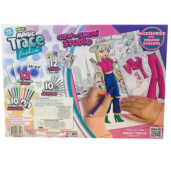 Magic Trace Studio: Disegno Splendente - Set di Gioco Creativo di Moda immagine 5