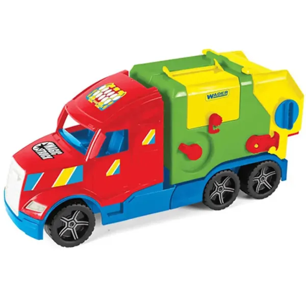 Magic Truck: Camion della spazzatura con lampade fluorescenti 60cm - Wader immagine 2