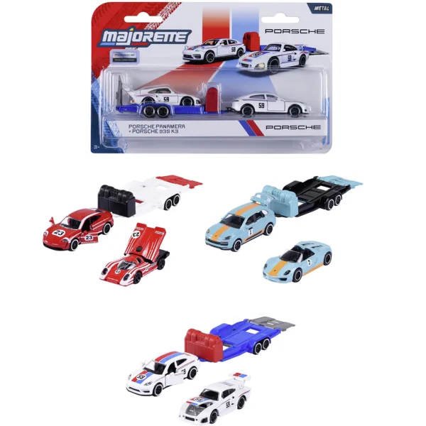 Majorette: Porsche Motorsport macchinina con rimorchio in diverse varianti 1 pezzo - Simba Toys immagine 1