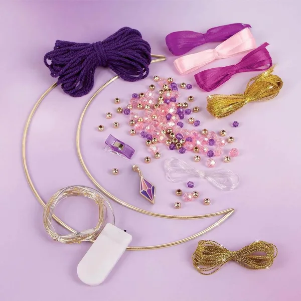 Make It Real: Set per creare un acchiappasogni a forma di luna con luci immagine 3