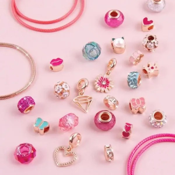 Make it Real: Braccialetti con Ciondolo di Cristallo Rosa immagine 5