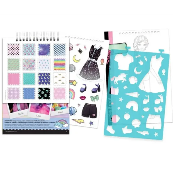 Make it Real: Quaderno di schizzi per stilisti con accessori - Pastel Pop immagine 4