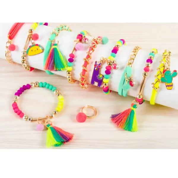 Make it Real: Set di gioielli - Pom-pom neon chic immagine 4