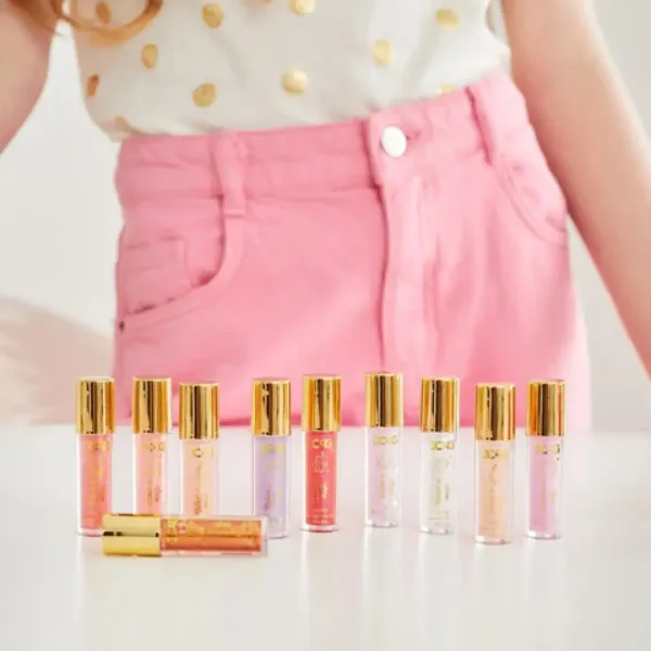 Make it Real: set di 10 lucidalabbra rosa e oro 3C4G immagine 2
