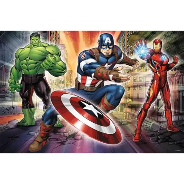 Marvel Avengers Trio 24 pezzi Maxi puzzle - Trefl immagine 2