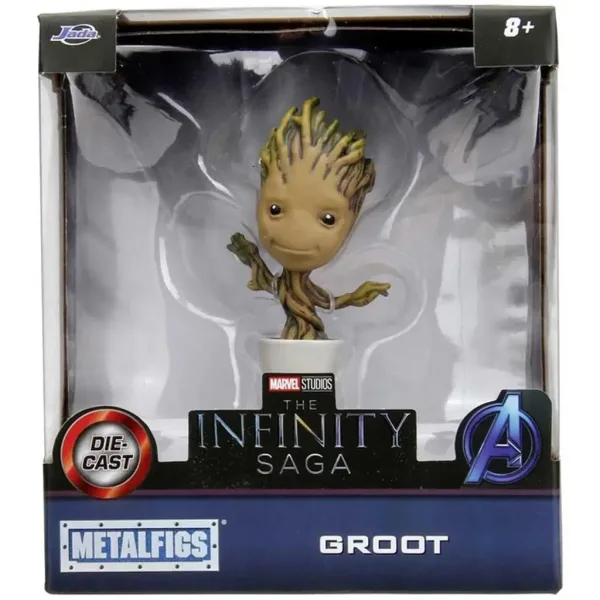 Marvel: Groot figura dazione in metallo premium 10cm - Jada Toys immagine 4