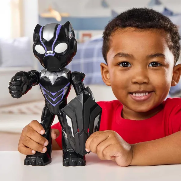 Marvel Iron Man e i suoi meravigliosi amici - Pantera Nera, figura da 23 cm - Hasbro immagine 3