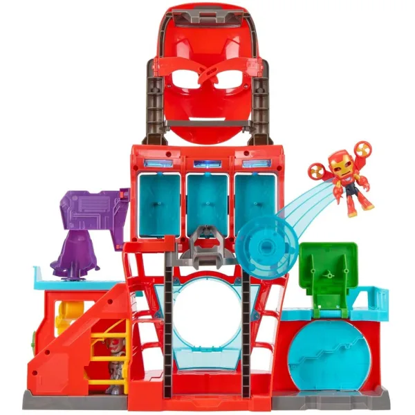 Marvel: quartier generale di Iron Man, set da gioco con personaggi - Hasbro immagine 3