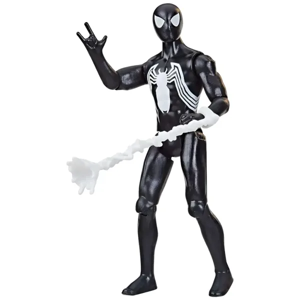 Marvel: Spider-Man - Tuta Simbionte Uomo Ragno Nero action figure 10 cm - Hasbro immagine 2