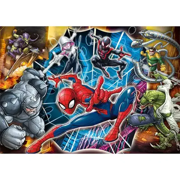 Marvel Spider-Man e i suoi nemici 104 pezzi Maxi Puzzle - Clementoni immagine 2