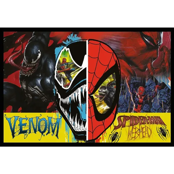 Marvel: Spider-Man vs Venom puzzle 2x200 pezzi - Trefl immagine 3