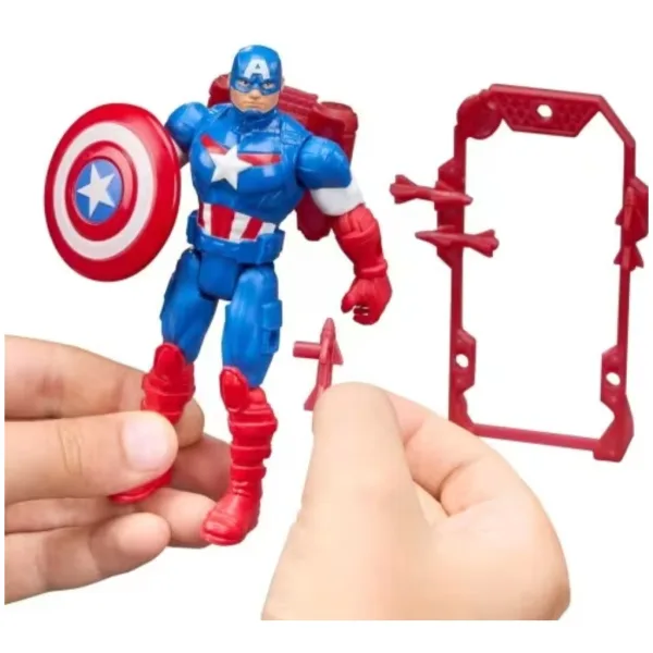 Marvel Vendicatori Action Verse figura di Capitan America – Hasbro immagine 2