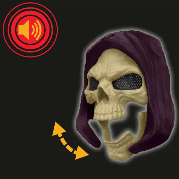Masters of the Universe: I difensori delluniverso - Maschera luminosa e sonora di Skeletor dal volto scheletrico - Mattel immagine 3